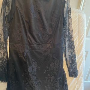 Black lace dress